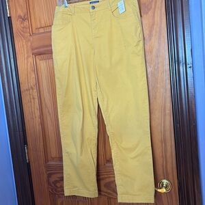 Pendleton Chino Pants Warm Golden Yellow Size 8 EUC